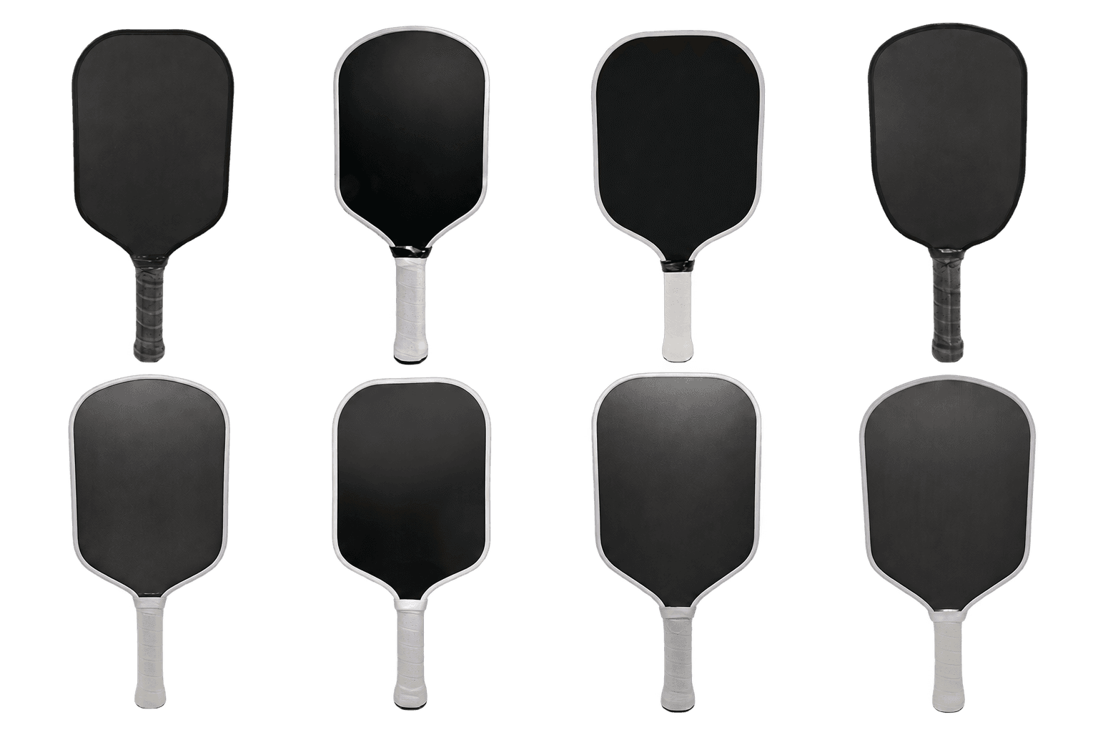 Custom pickleball paddle base shapes