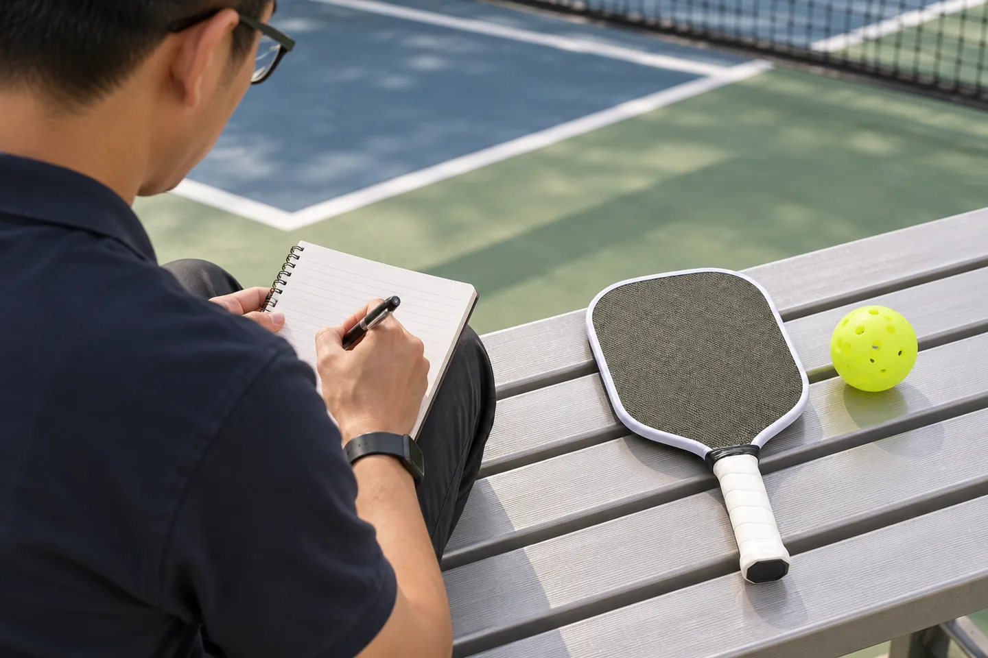 Player feedback recorded beside an existing-shape paddle